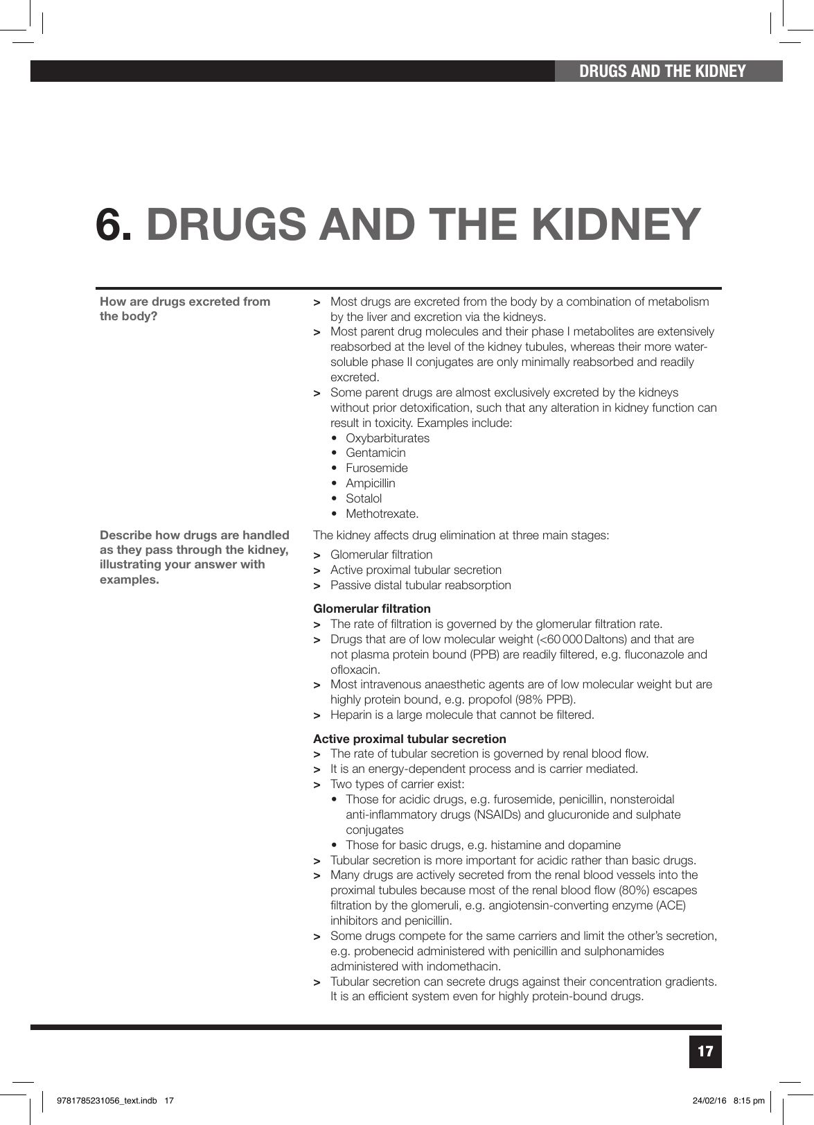 Läkemedel och njuren — renal elimination
