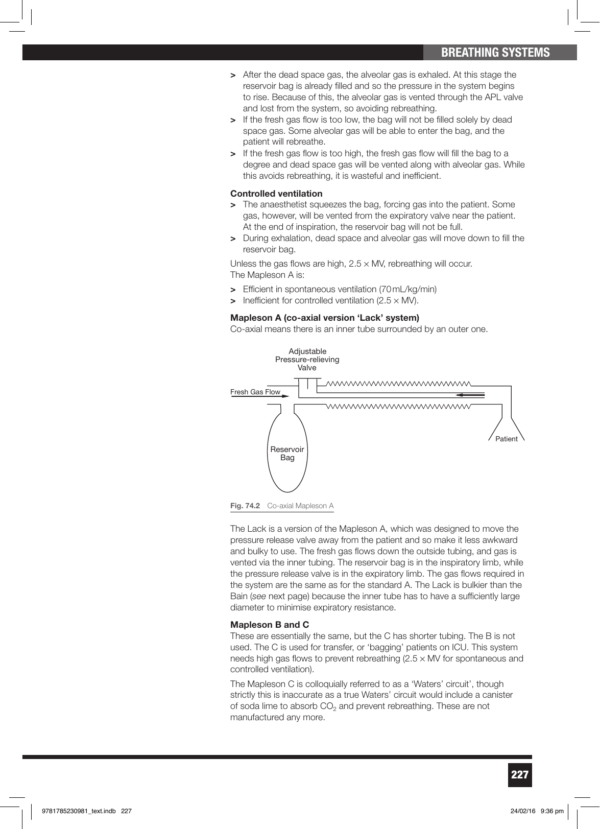 Bain-system (FRCA Fig 74.3).